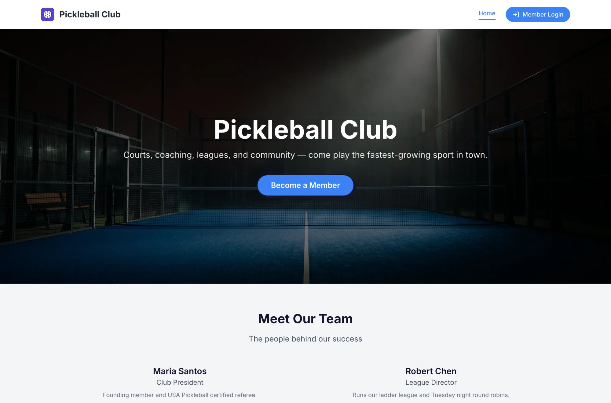 A community website built and published with CommunityHD